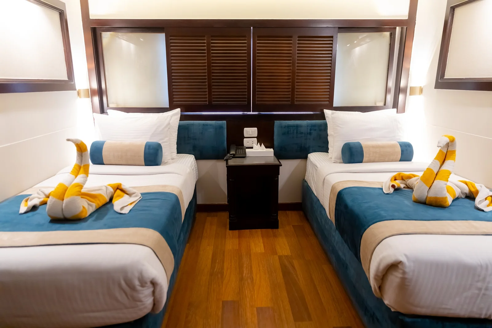 Cabin aboard the MS Champollion II Nile Cruise Nile cruise